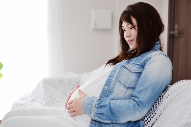 妊婦さんコースの施術風景