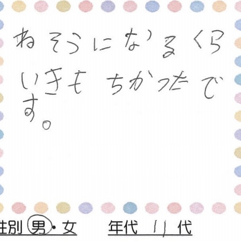 お客様の声2